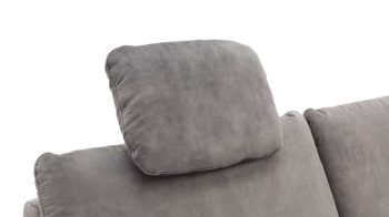 Kopfstütze modulmaster aus Stoff in Grau Modulmaster MM-ZE1126 - Kopfstütze CKS silberfarbener Velours Amira - ca. 44 x 32 cm