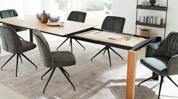 Auszugtisch Interliving aus Holz in Holzfarben Interliving Esszimmer Serie 5110 - Auszugtisch T0701 Eiche natur - ca. 180 - 280 x 100 cm