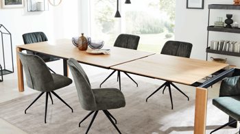 Auszugtisch Interliving aus Holz in Holzfarben Interliving Esszimmer Serie 5110 - Auszugtisch T0701 Eiche natur - ca. 180 - 280 x 90 cm
