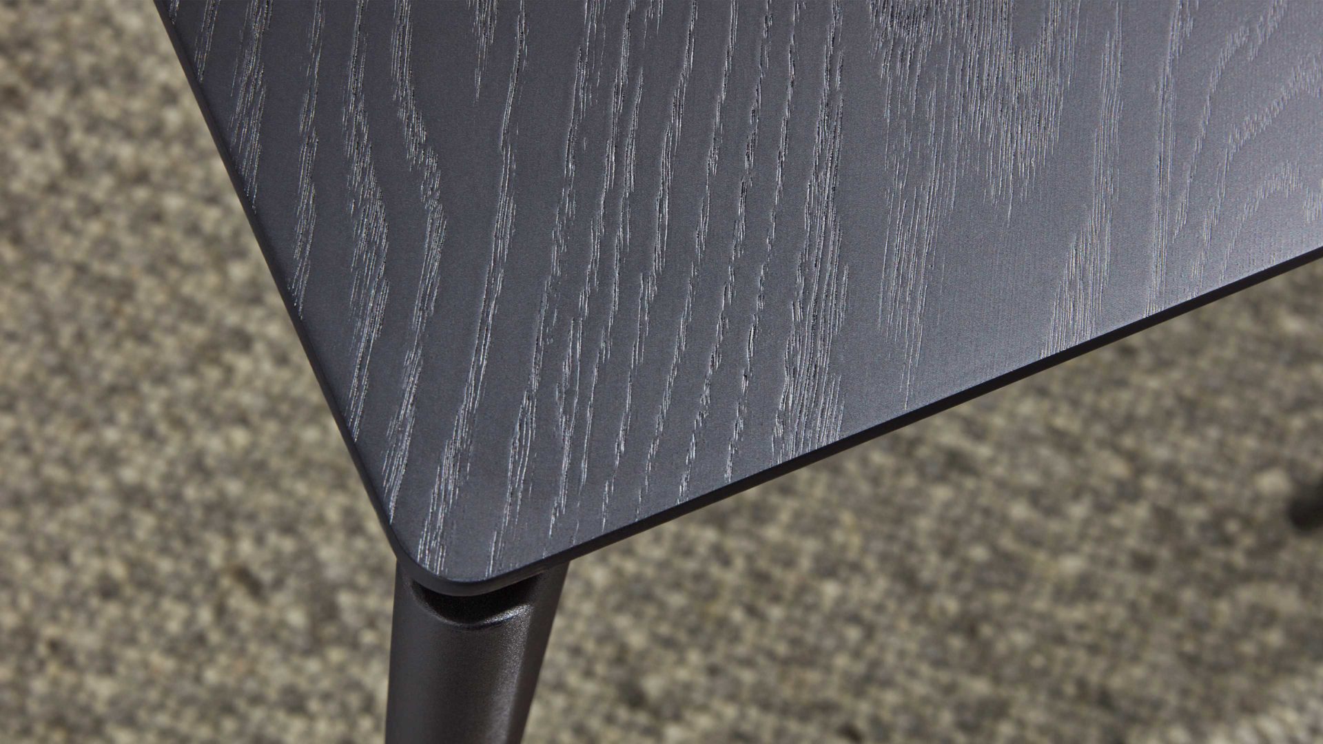 Auszugtisch Interliving aus Holz in Schwarz Interliving Esszimmer Serie 5110 - Auszugtisch T0401 mattschwarzes Eichefurnier - ca. 160 - 260 x 90 cm