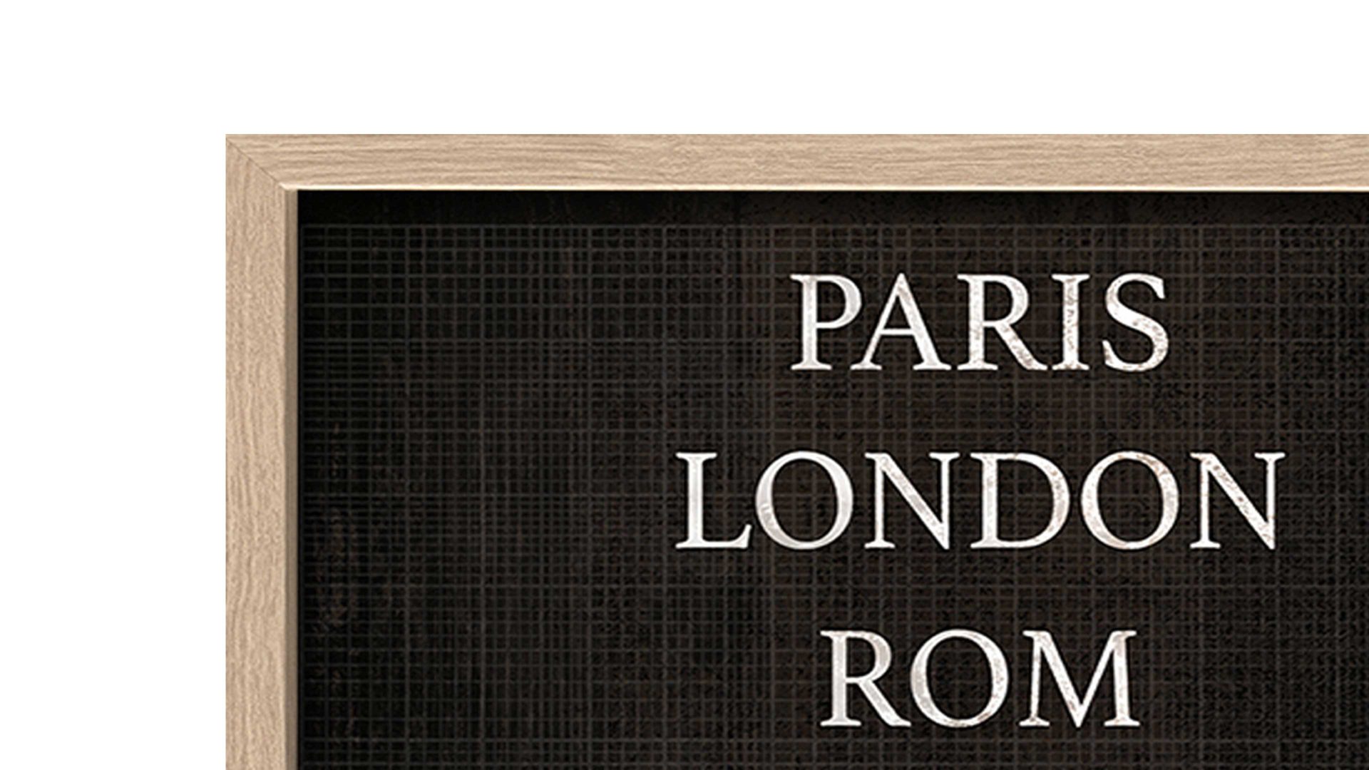 Kunstdruck Pro®art bilderpalette aus Karton / Papier / Pappe in Holzfarben PRO®ART Kunstdruck Big Cities Eiche, Schwarz & Weiß - ca. 43 x 33 x 2 cm