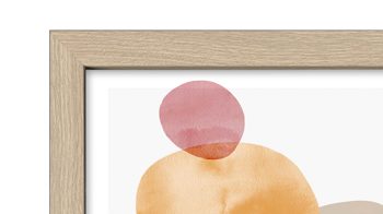 Kunstdruck Pro®art bilderpalette aus Karton / Papier / Pappe in Orange PRO®ART Kunstdruck Framed Art Abstract Shape IV - ca. 35 x 35 cm