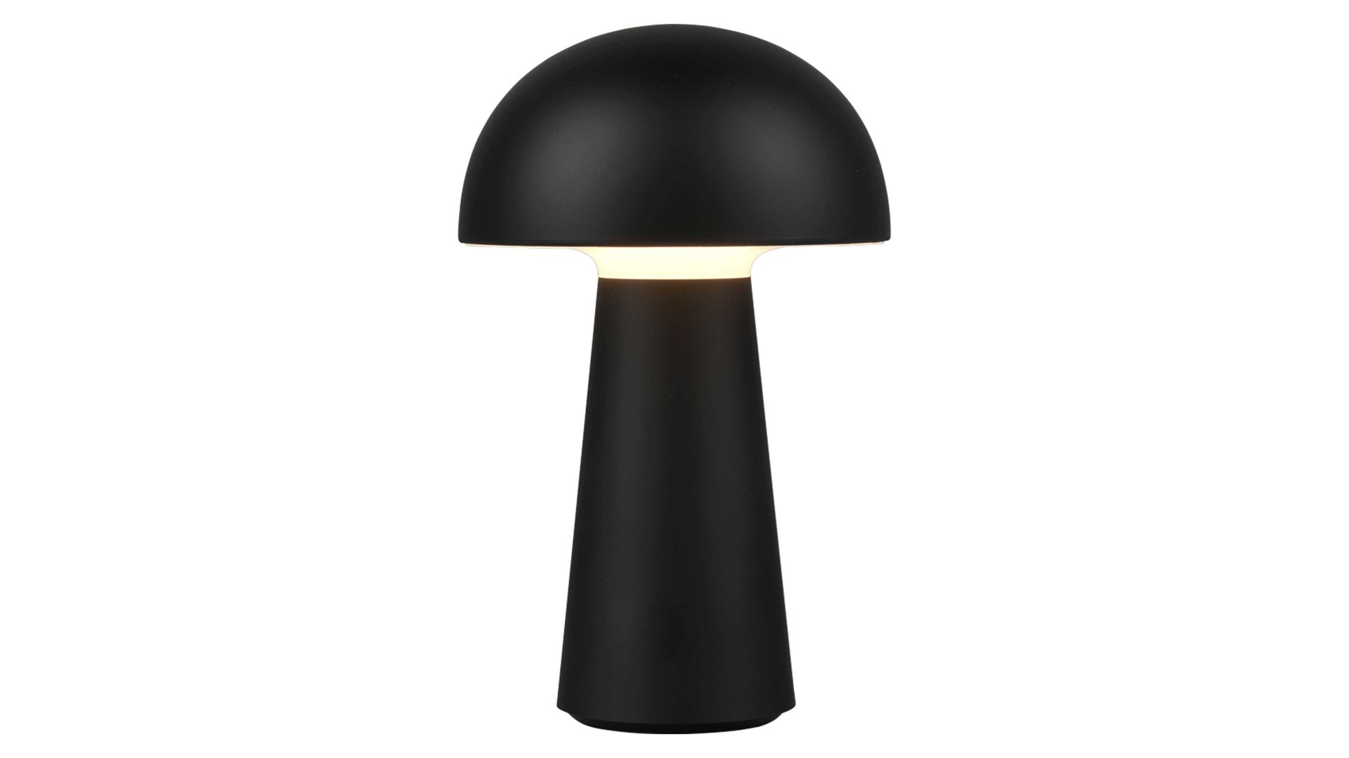 Tischleuchte Reality leuchten aus Kunststoff in Schwarz RL Outdoor-Tischleuchte Lennon schwarzer Kunststoff - Höhe ca. 22 cm