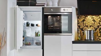 Einbauküche Express küchen aus Holz in Schwarz EXPRESS KÜCHEN Einbauküche Star mit privileg-Geräten Weiß - Länge ca. 335 cm