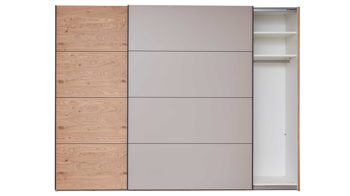 Komplettzimmer Interliving aus Holz in Grau Interliving Schlafzimmer Serie 1024 – Komplettzimmer Design 28, vierteilig - Taupe & Balkeneiche