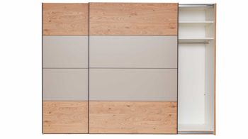 Komplettzimmer Interliving aus Holz in Grau Interliving Schlafzimmer Serie 1024 – Komplettzimmer Design 25, vierteilig - Taupe & Balkeneiche