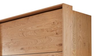 Passepartout Interliving aus Holz in Holzfarben Interliving Schlafzimmer Serie 1024 – Passepartout 903303 Breite ca. 338 cm - Balkeneiche