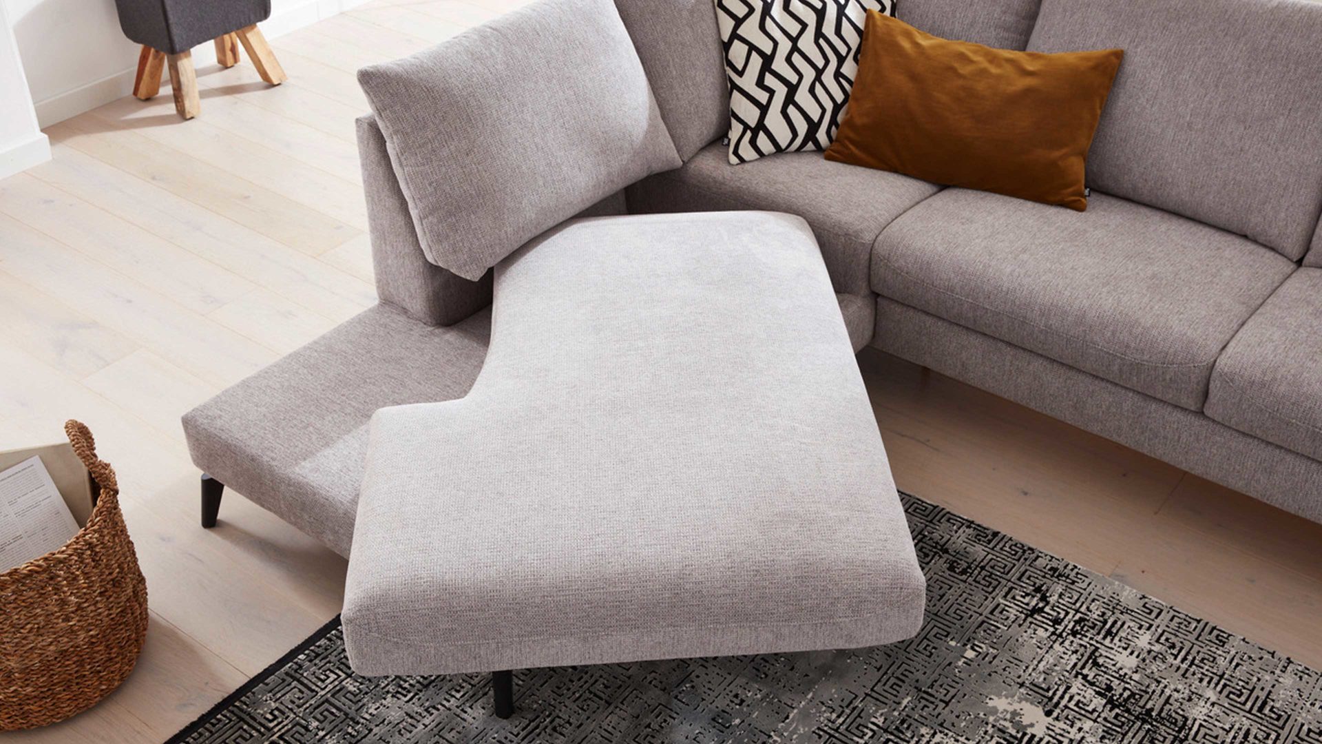 Funktion Interliving aus Metall in Transparent Interliving Sofa Serie 4400 - Drehteil -D Funktions-Mehrpreis