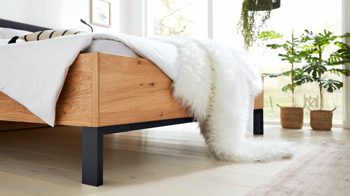 Komplettzimmer Interliving aus Holz in Weiß Interliving Schlafzimmer Serie 1023 – Komplettzimmer Weiß & Balkeneiche - vierteilig