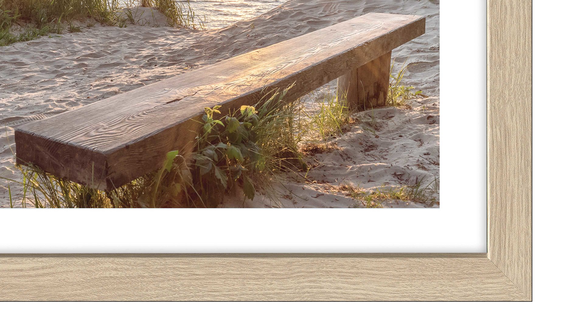 Kunstdruck Pro®art bilderpalette aus Karton / Papier / Pappe in Hellbraun PRO®ART Kunstdruck Nordic Beach Atmosphere I Eiche, Strandmotiv - ca. 35 x 35 cm