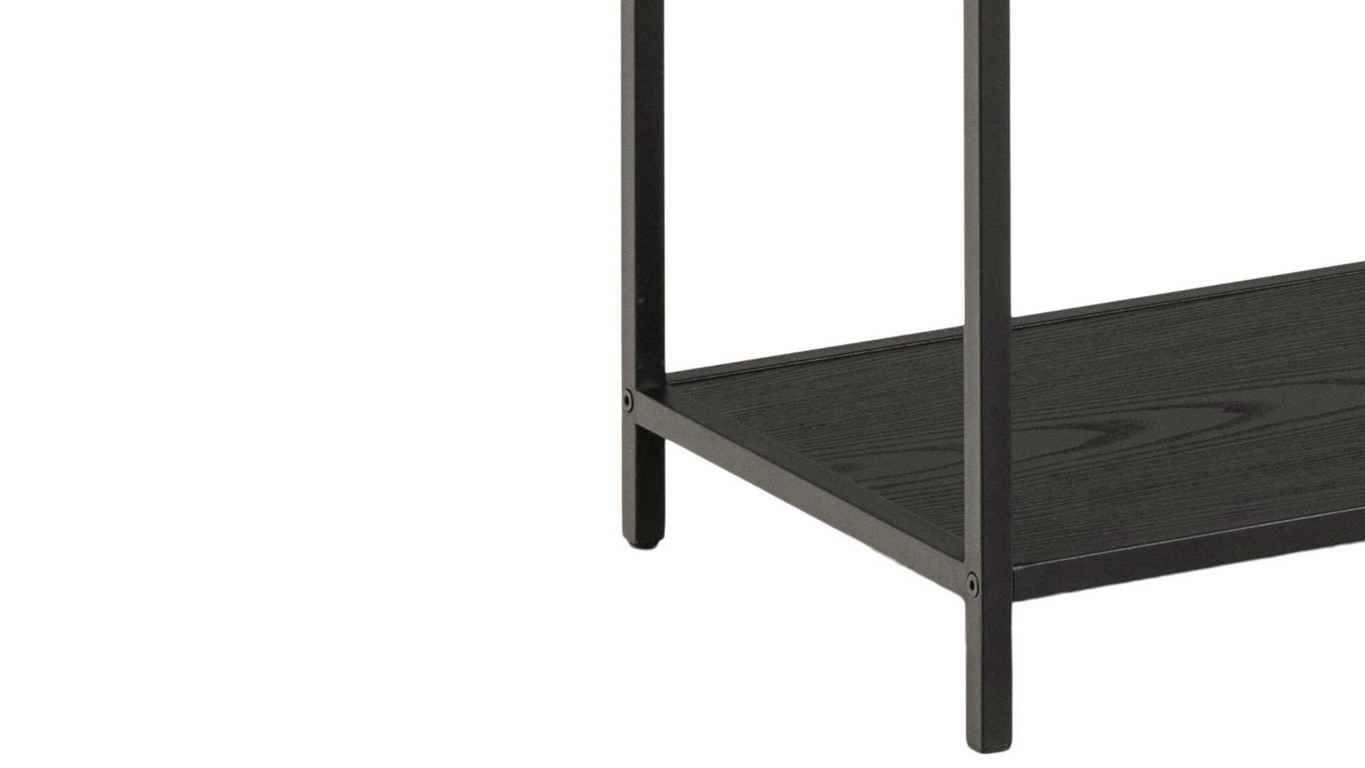 Regal Actona group aus Holz in Schwarz Treppenregal Seaford Schwarz  ca. 135 x 150 cm