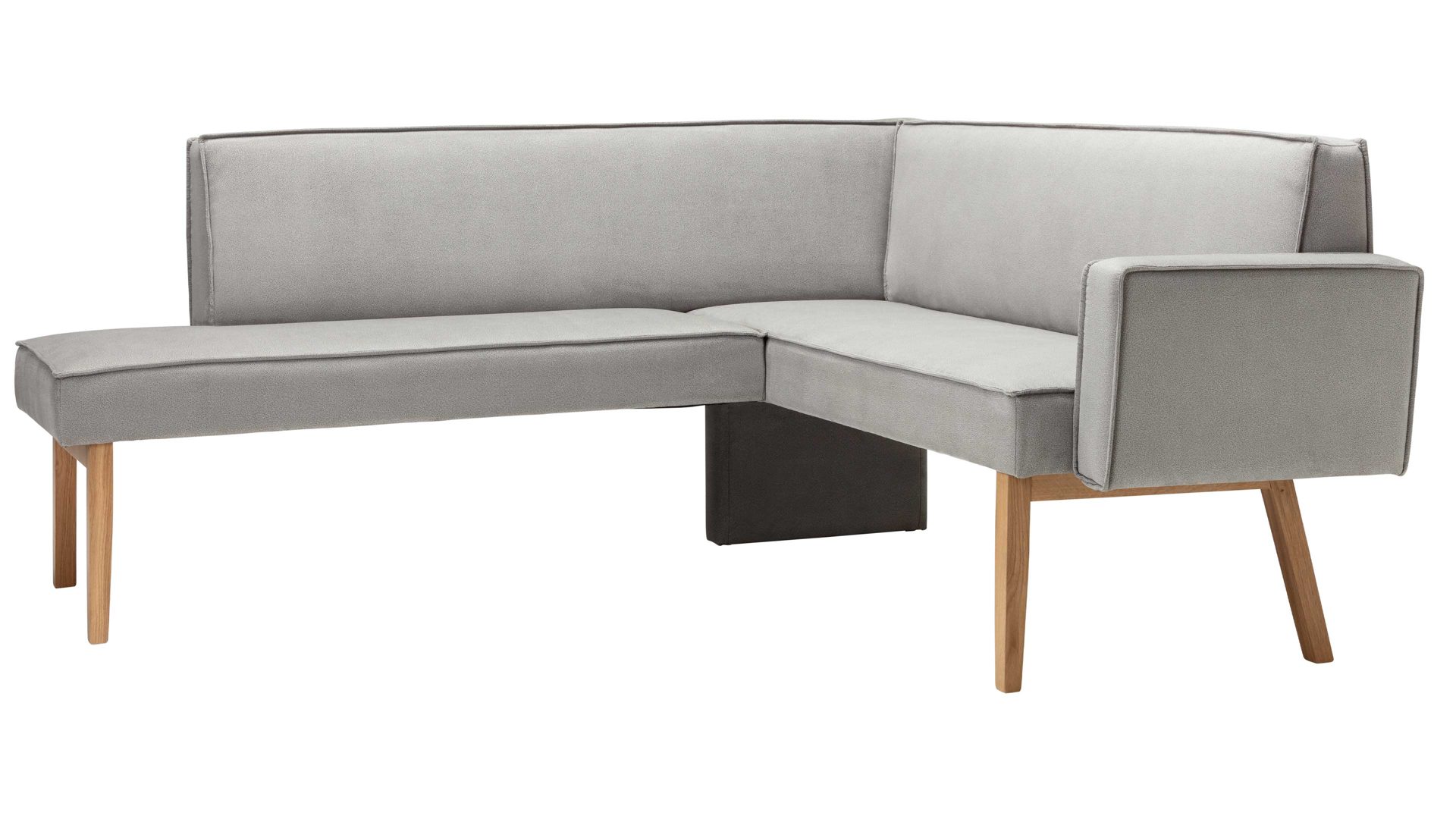 Eckbank Standard furniture factory aus Stoff in Hellgrau Eckbank Lagos hellgrauer Bezug Arizona 4411 - Stellfläche ca. 192 x 177 cm