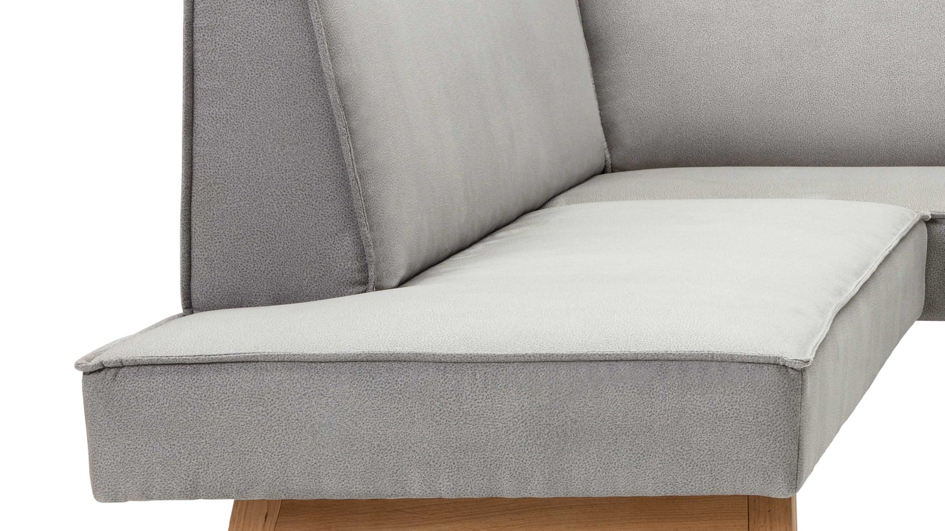 Eckbank Standard furniture factory aus Stoff in Hellgrau Eckbank Lagos hellgrauer Bezug Arizona 4411 - Stellfläche ca. 192 x 177 cm