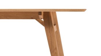 Esstisch Standard furniture factory aus Holz in Holzfarben Esstisch Lagos Eiche - ca. 130 x 90 cm