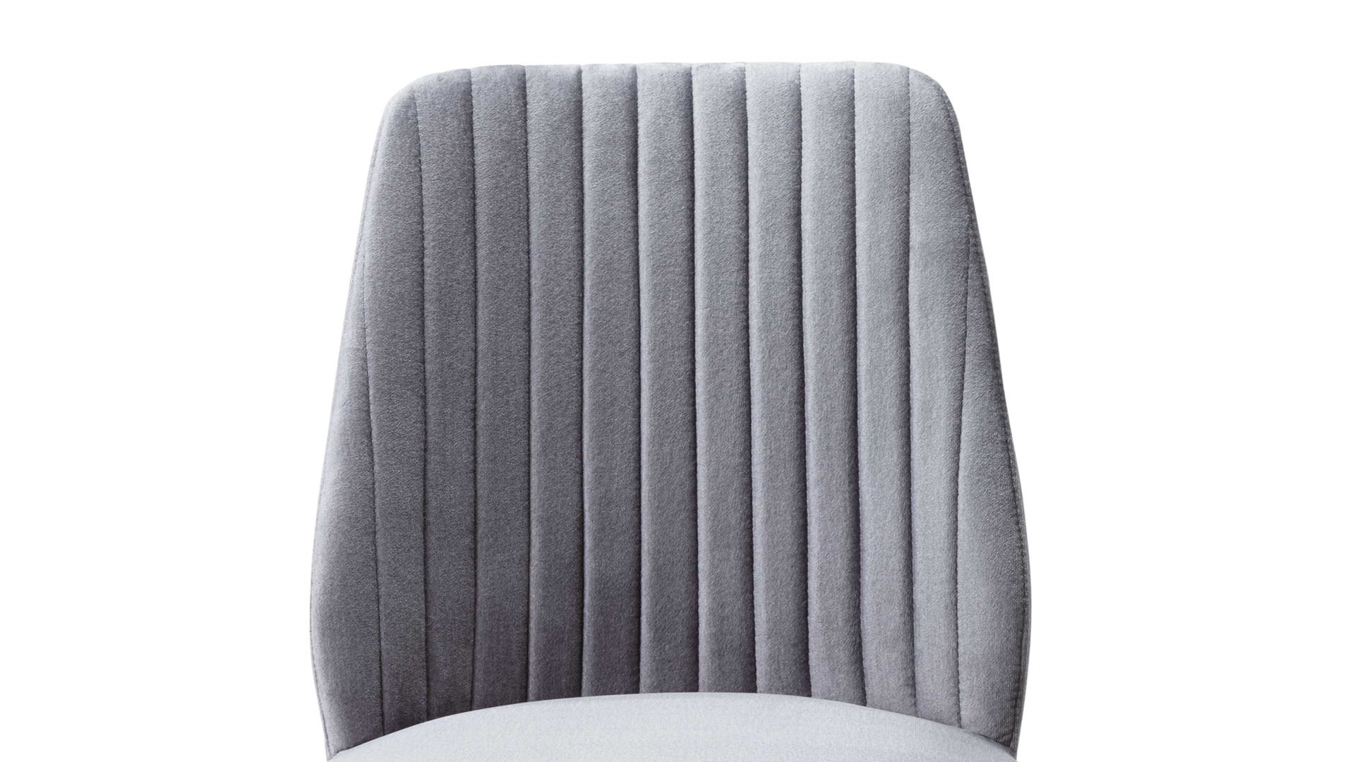 Polsterstuhl Standard furniture factory aus Stoff in Grau Polsterstuhl Eldar gauer Stoffbezug Monolith 85 & schwarze Holzfüße