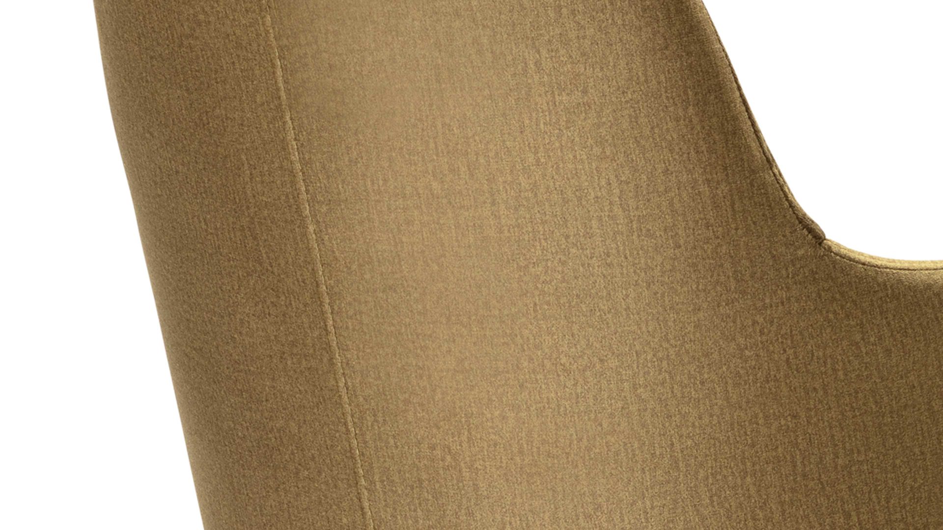 Polsterstuhl Standard furniture factory aus Stoff in Grün Armlehnstuhl Eldar olivgrüner Stoffbezug Monolith 38 & schwarze Holzfüße