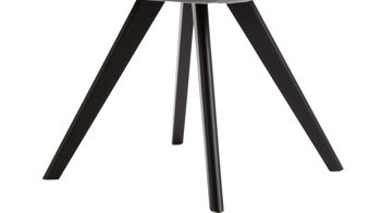 Polsterstuhl Standard furniture factory aus Stoff in Grau Polsterstuhl Tokio 2 hellgrauer Stoffbezug Lars 90 & schwarze Holzfüße