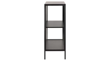 Vitrine Actona group aus Metall in Schwarz Metallmöbel Newcastle - Vitrine Schwarz & Klarglas - zwei Türen, Höhe ca. 99 cm