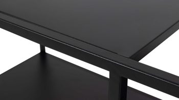 Servierwagen Actona group aus Metall in Schwarz Metallmöbel Newcastle - Servierwagen schwarzes Metall - drei Böden, Breite ca. 78 cm