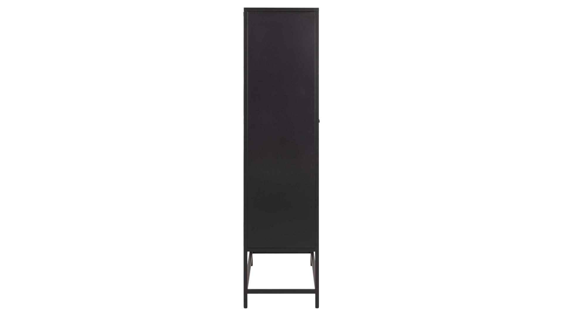 Einzelschrank Actona group aus Metall in Schwarz Metallmöbel Newcastle - Schrank schwarzes Metall - zwei Türen, Breite ca. 80 cm