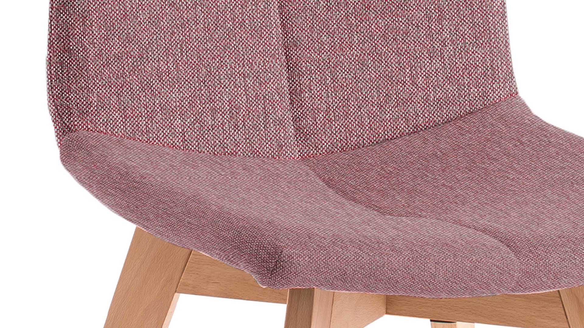 Polsterstuhl Standard furniture factory aus Stoff in Pink Polsterstuhl Tokio 1 altrosa Stoffbezug Lars 27 & Buchenholzfüße