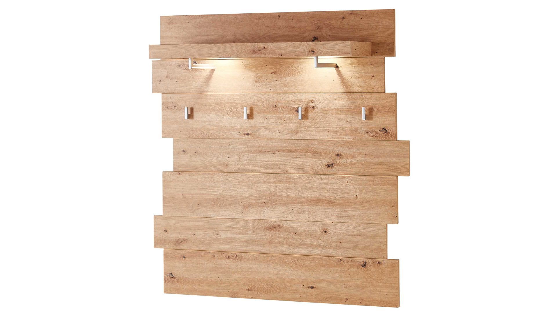 Wandgarderobe Innostyle aus Holz in Holzfarben Garderobenprogramm Signo II - Wandgarderobe Artisan Eiche - ca. 120 x 125 cm