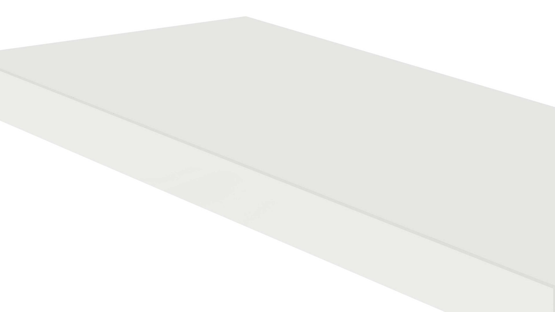 Wandregal Mäusbacher aus Holz in Weiß Wandsteckbord Mattweiß - Länge ca. 90 cm