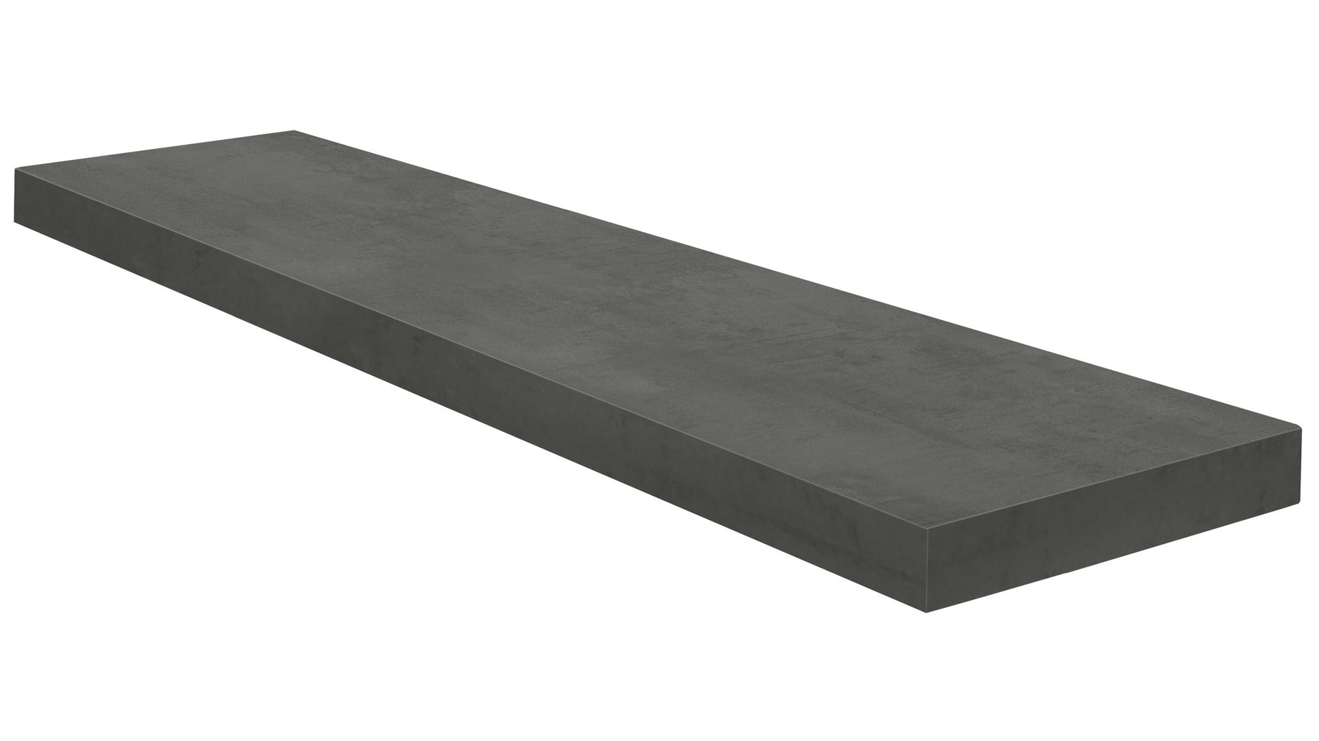 Wandregal Mäusbacher i.i. aus Holz in Dunkelgrau Wandsteckbord Graphit - Länge ca. 90 cm