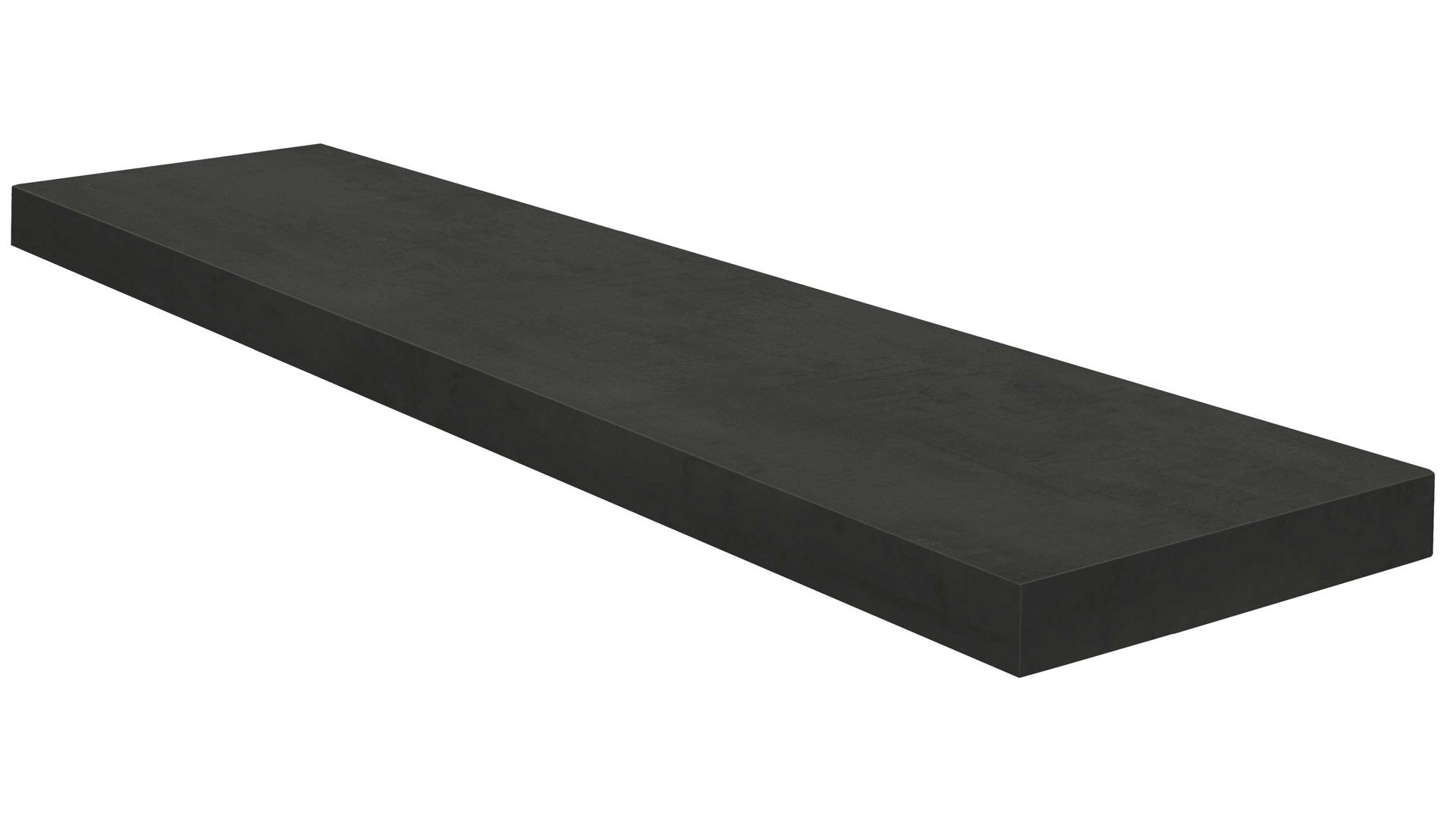 Wandregal Mäusbacher i.i. aus Holz in Schwarz Wandsteckbord Schwarzstahl - Länge ca. 90 cm