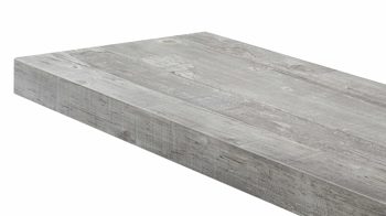 Wandregal Mäusbacher aus Holz in Hellgrau Wandsteckbord Beton - Länge ca. 90 cm