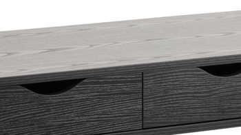 Schreibtisch Actona group aus Holz in Schwarz Schreibtisch Neptun Schwarz - ca. 110 x 50 cm