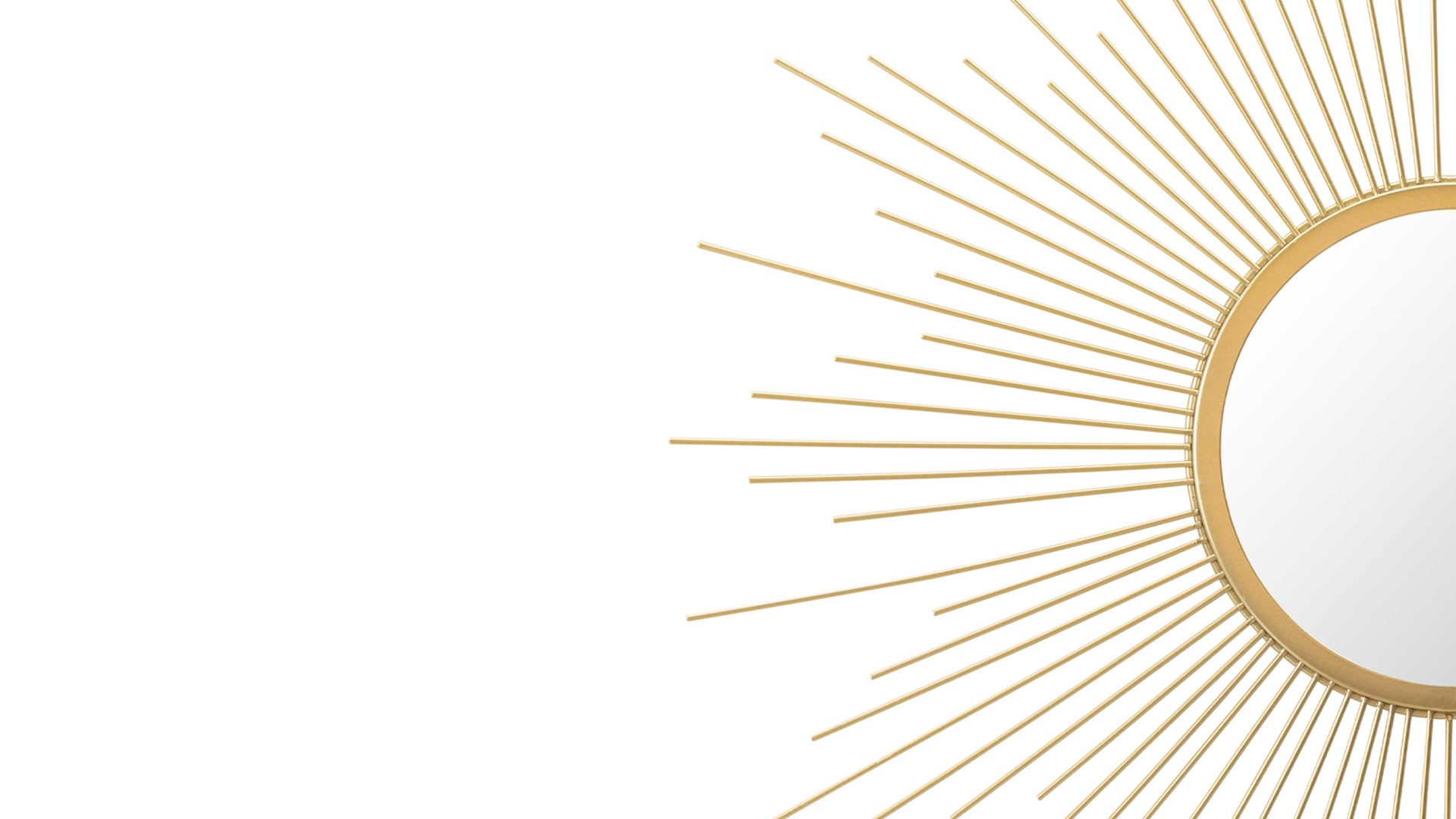 Spiegel Mirrors and more aus Spiegel in Gelb Dekospiegel Sunny Gold - Durchmesser ca. 60 cm