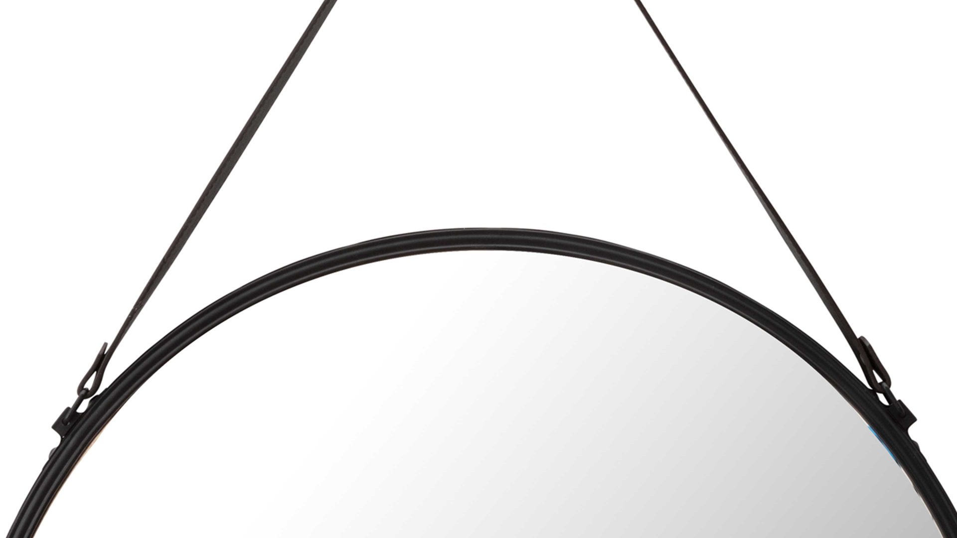 Wandspiegel Mirrors and more aus Spiegel in Schwarz Dekospiegel Delia Schwarz - Durchmesser ca. 55 cm