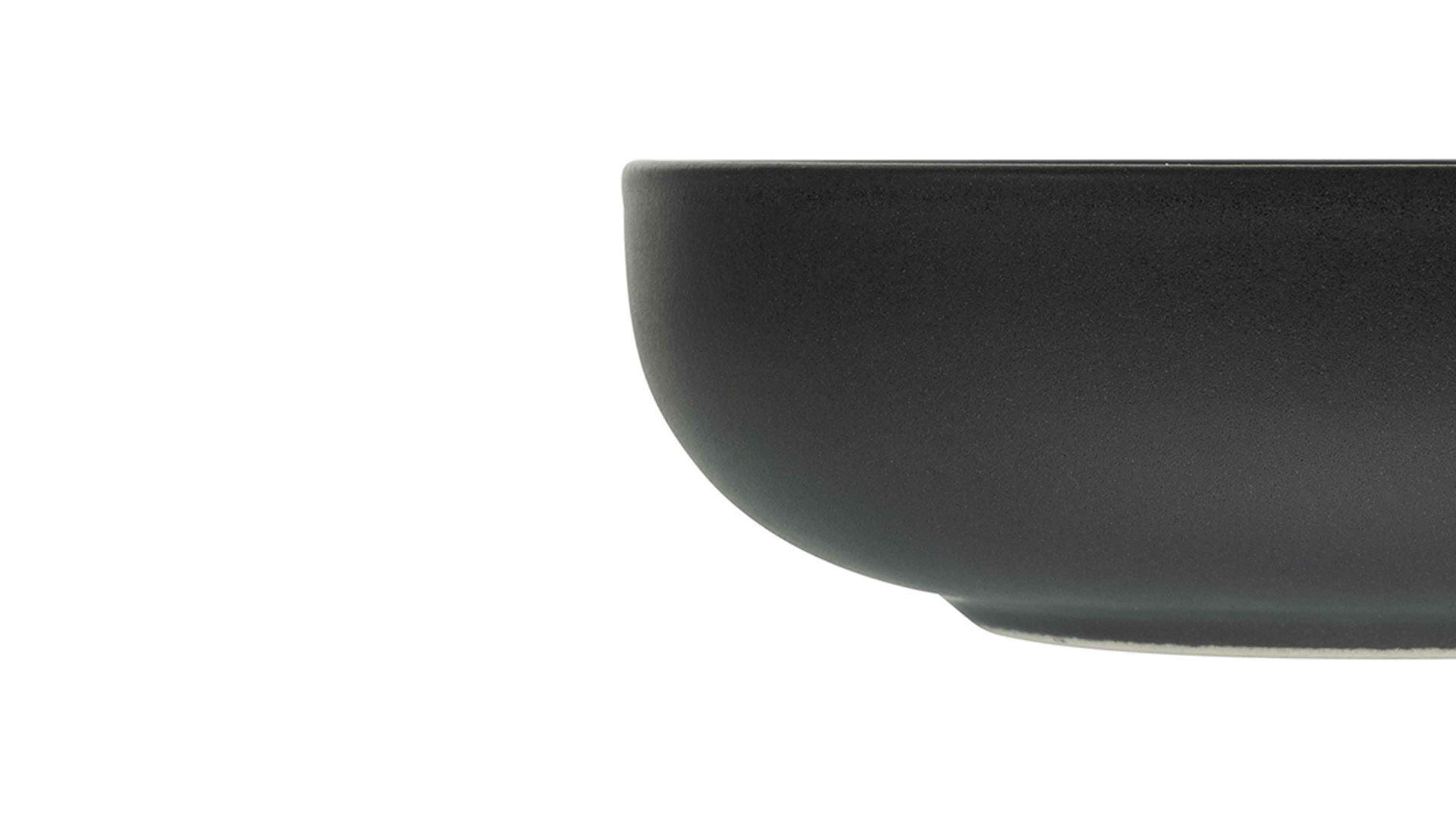 Schale Creatable aus Keramik in Schwarz CREATABLE Uno – Mehrzweckschale schwarzes Steinzeug – Durchmesser ca. 16 cm