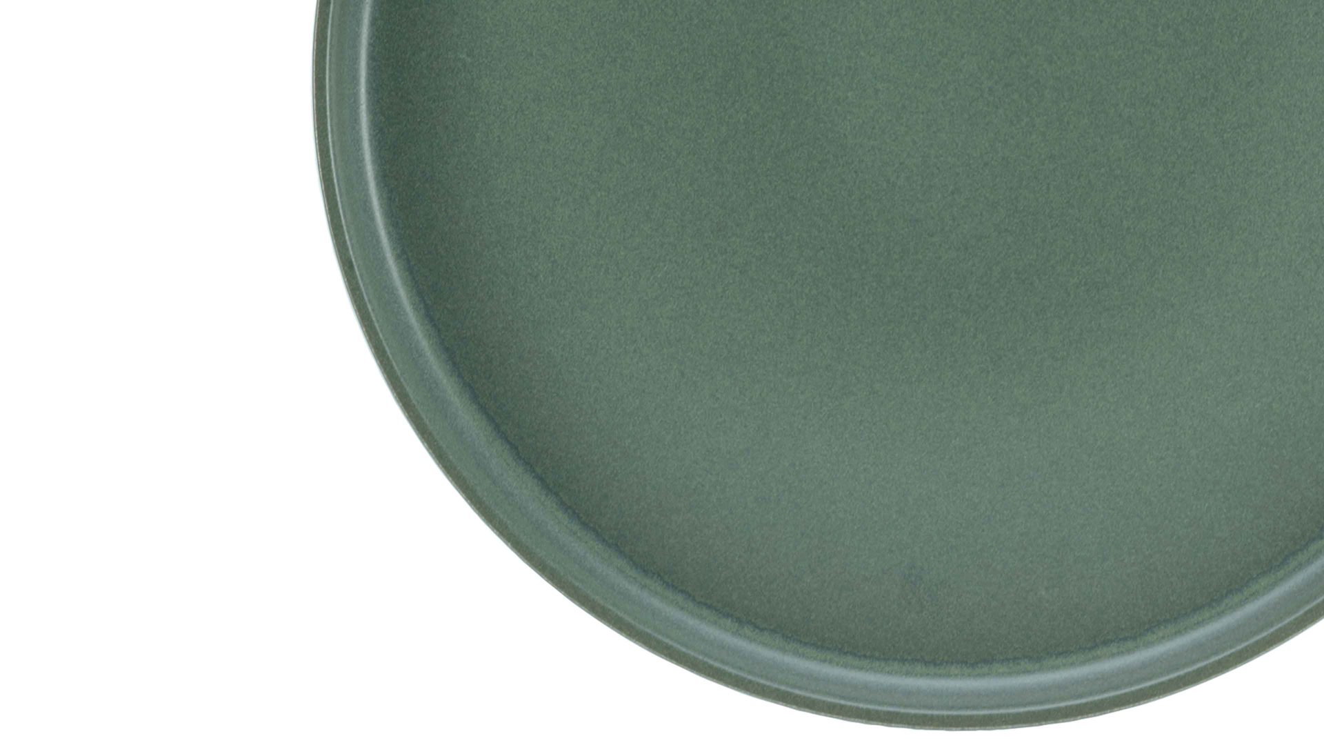 Kuchen- / Frühstücks- / Dessertteller Creatable aus Keramik in Grün CREATABLE Uno – Dessertteller grünes Steinzeug – Durchmesser ca. 21 cm