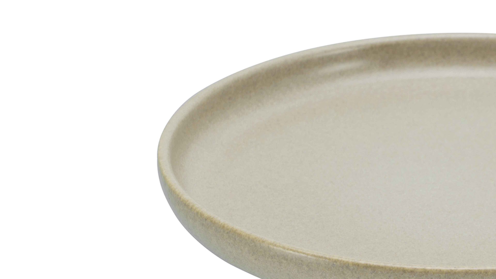 Kuchen- / Frühstücks- / Dessertteller Creatable aus Keramik in Beige CREATABLE Uno – Brotteller sandfarbenes Steinzeug – Durchmesser ca. 18 cm