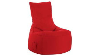 Sitzsack-Sessel Magma sitting point aus Kunstfaser in Rot SITTING POINT Sitzsack-Sessel swing scuba® als Sitzmöbel schwarze Kunstfaser - ca. 95 x 90 x 65 cm