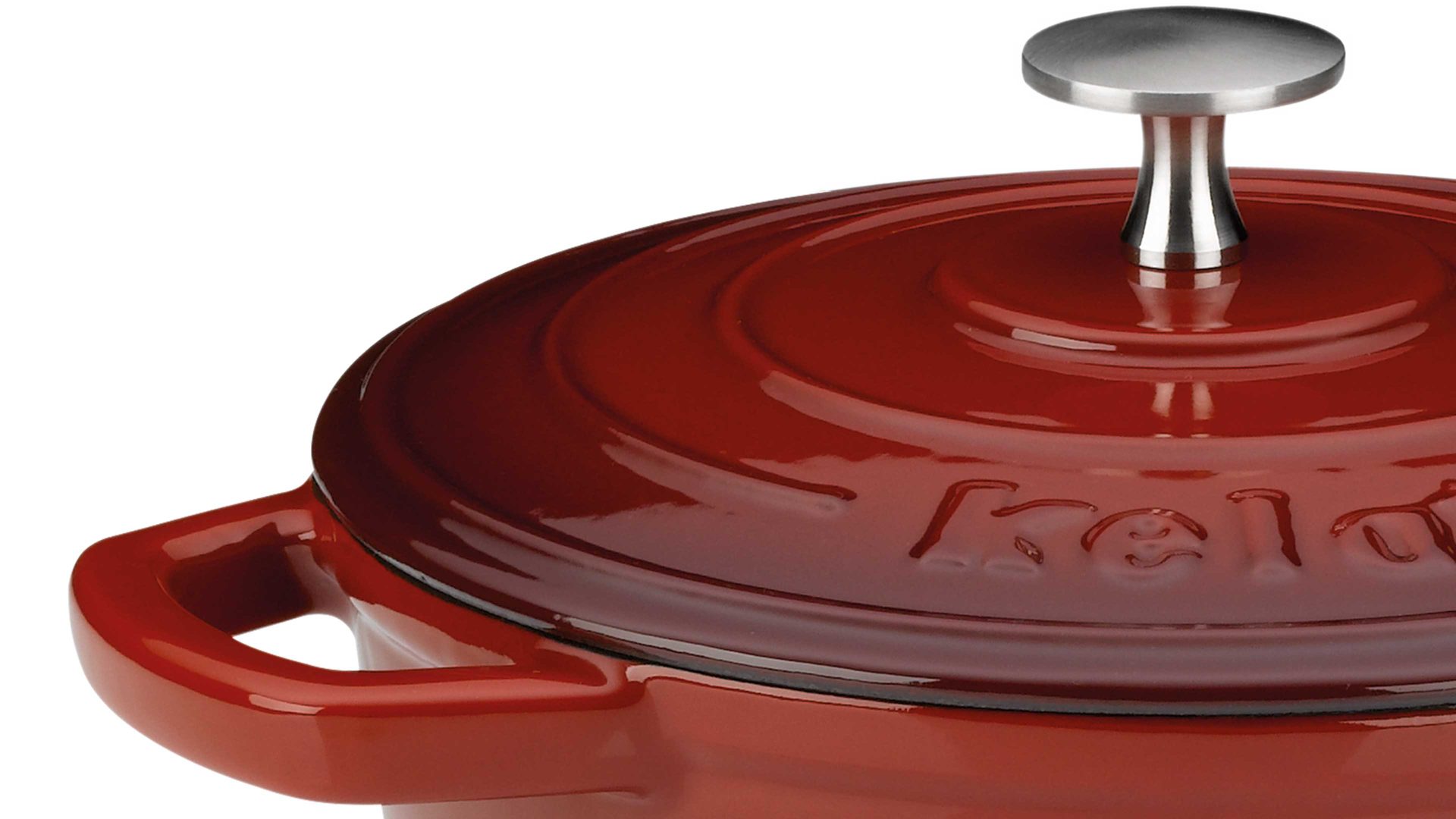 Bräter Kela | keck & lang aus Metall in Rot kela Bräter Calido rotes Gusseisen - ca. 2,5 Liter