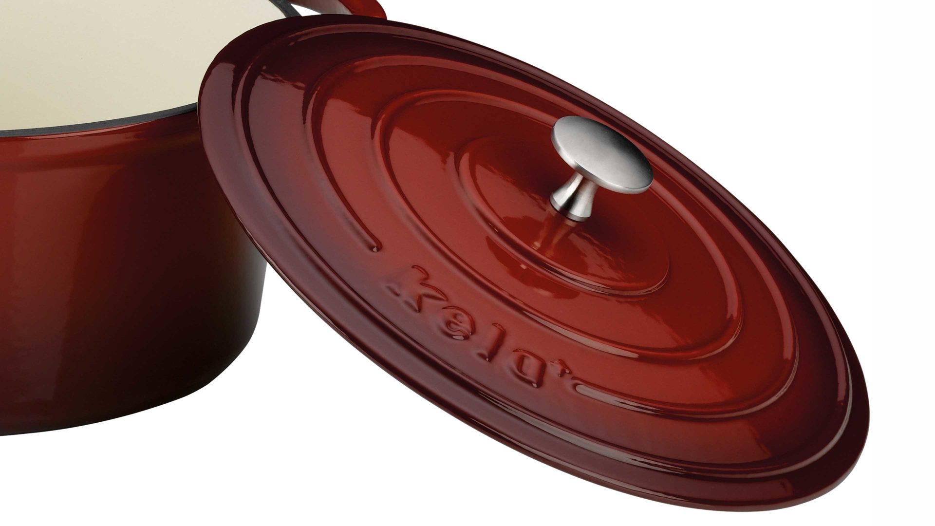 Bräter Kela | keck & lang aus Metall in Rot kela Bräter Calido rotes Gusseisen - ca. 4,6 Liter