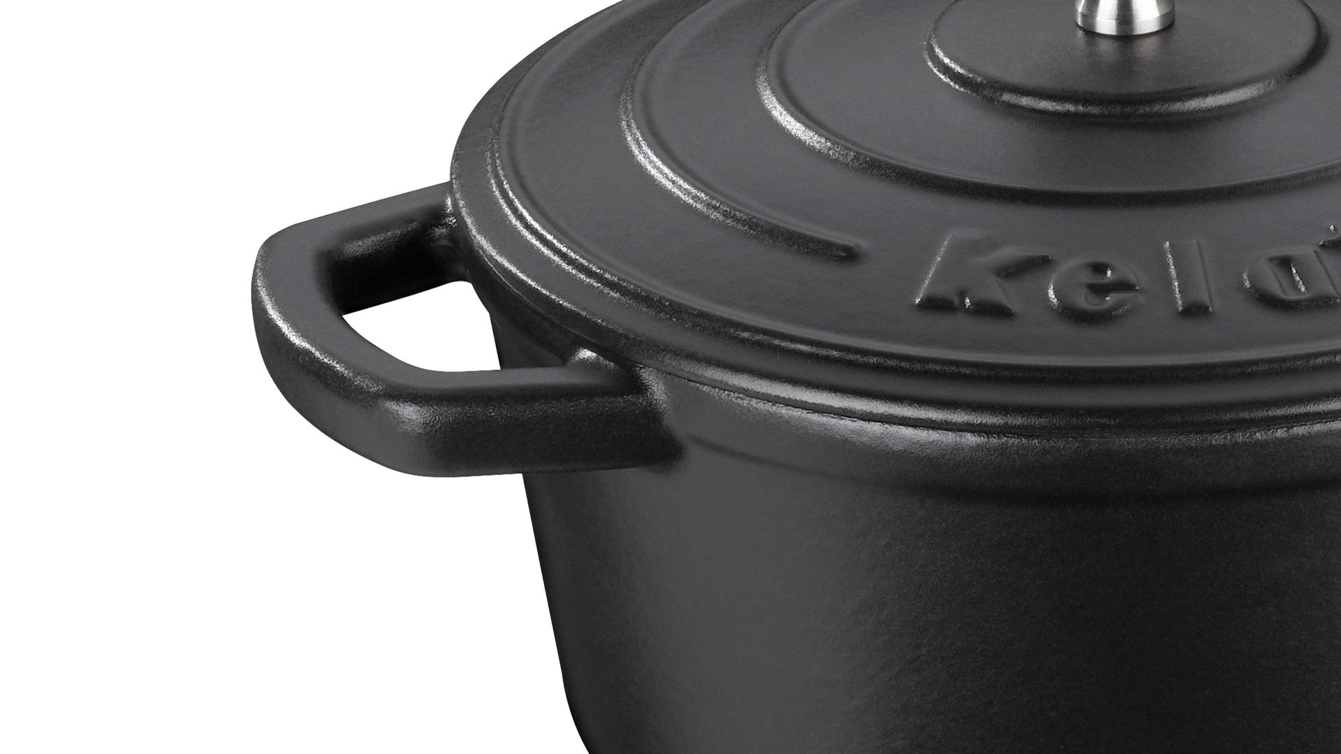 Bräter Kela | keck & lang aus Metall in Schwarz kela Bräter Calido schwarzes Gusseisen - ca. 2,5 Liter