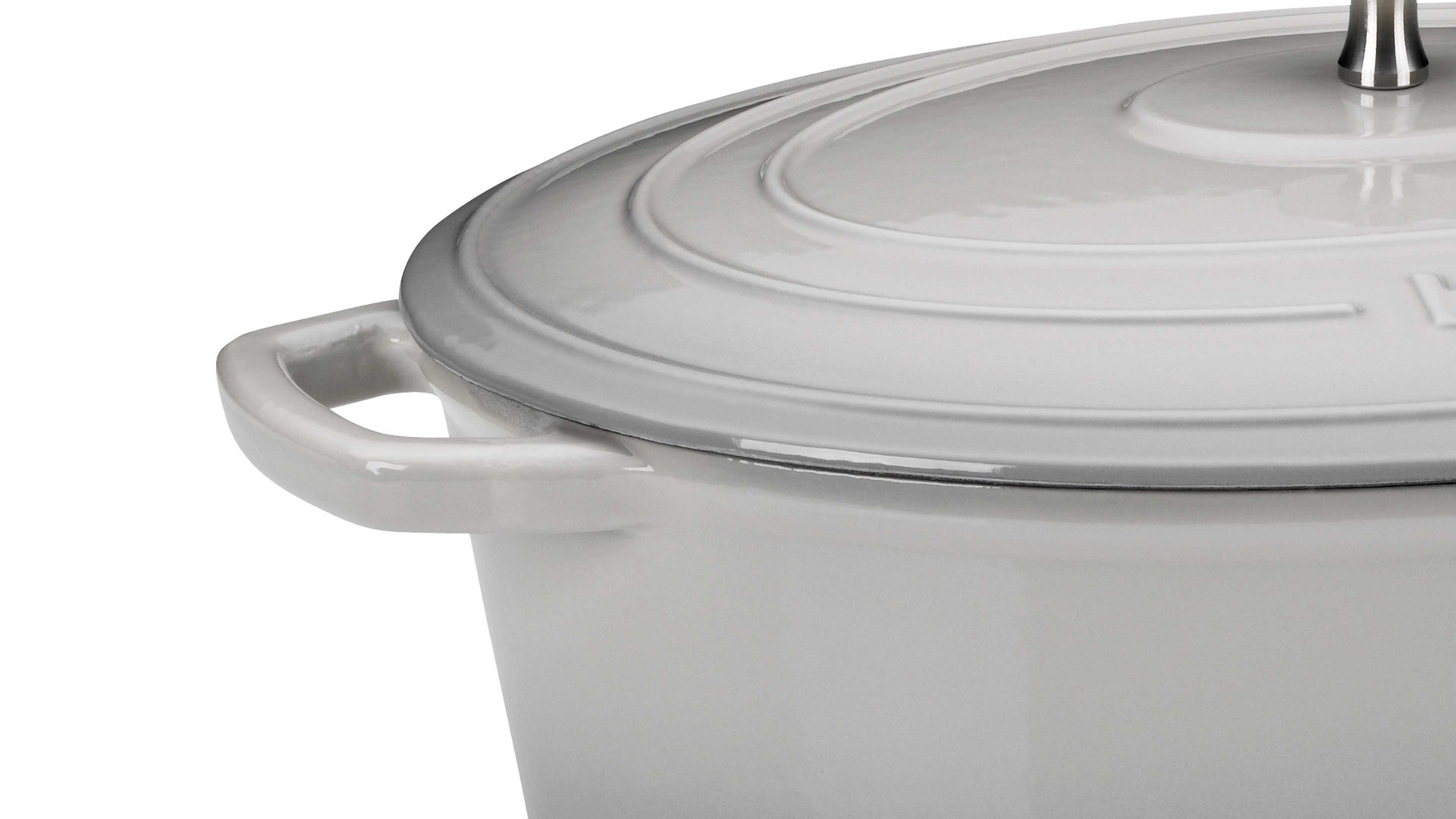 Bräter Kela | keck & lang aus Metall in Hellgrau kela Bräter Calido hellgraues Gusseisen - ca. 6 Liter