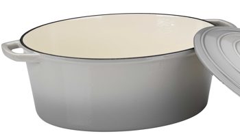 Bräter Kela | keck & lang aus Metall in Hellgrau kela Bräter Calido hellgraues Gusseisen - ca. 9,3 Liter