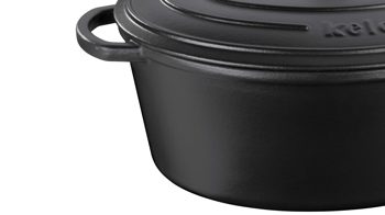 Bräter Kela | keck & lang aus Metall in Schwarz kela Bräter Calido schwarzes Gusseisen - ca. 9,3 Liter