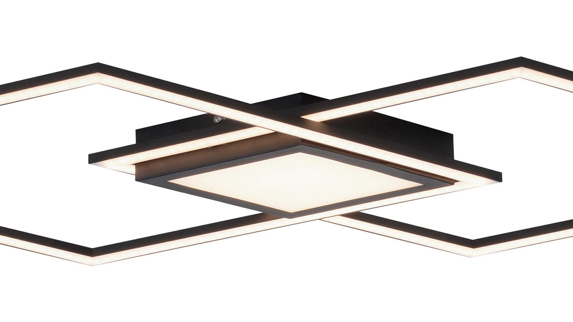 Deckenleuchte Just light. (leuchtendirekt) aus Metall in Schwarz JUST LIGHT. Leuchten Serie Asmin - Deckenleuchte schwarzes Metall - Länge ca. 106 cm