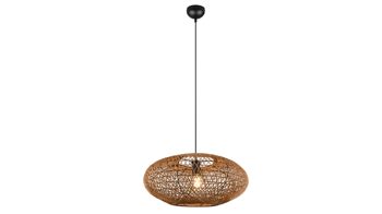 Pendelleuchte Trio lighting for you aus Naturfaser in Natur TRIO Leuchten Serie Hedda - Hängelampe Sisal - Durchmesser ca. 52 cm