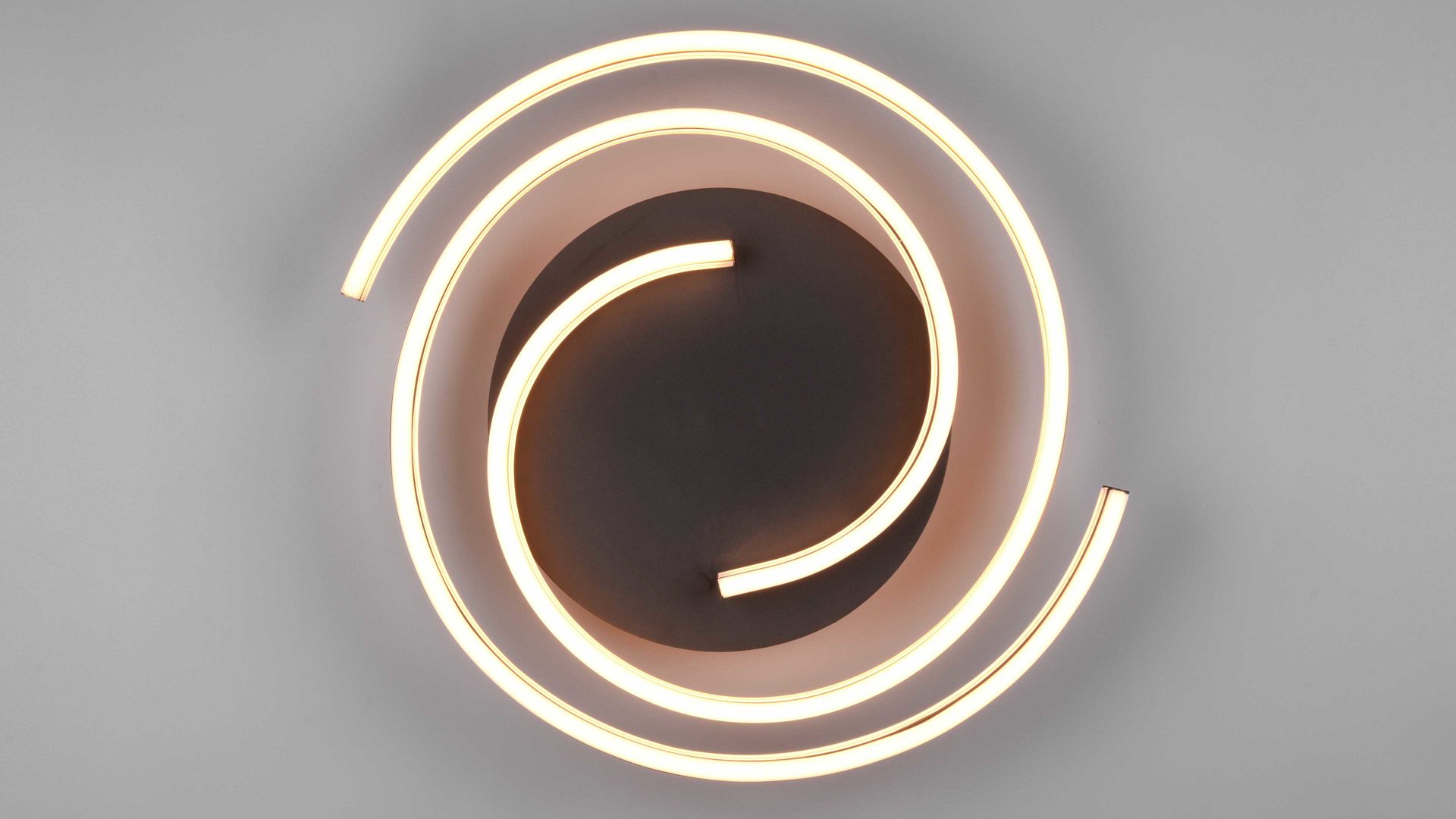 Deckenleuchte Trio lighting for you aus Metall in Schwarz Trio Deckenleuchte Caya Messingfarben  &  Schwarz  - Durchmesser ca. 50 cm