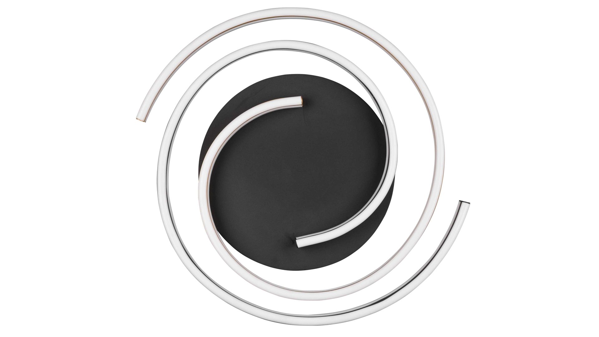 Deckenleuchte Trio lighting for you aus Metall in Schwarz Trio Deckenleuchte Caya Messingfarben  &  Schwarz  - Durchmesser ca. 50 cm