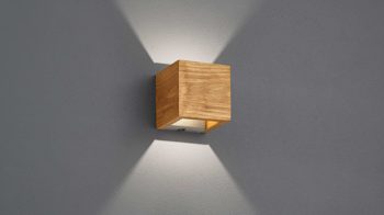 Wandleuchte Trio lighting for you aus Holz in Holzfarben TRIO Wandleuchte Brad helles Holz - ca. 11 x 11 cm