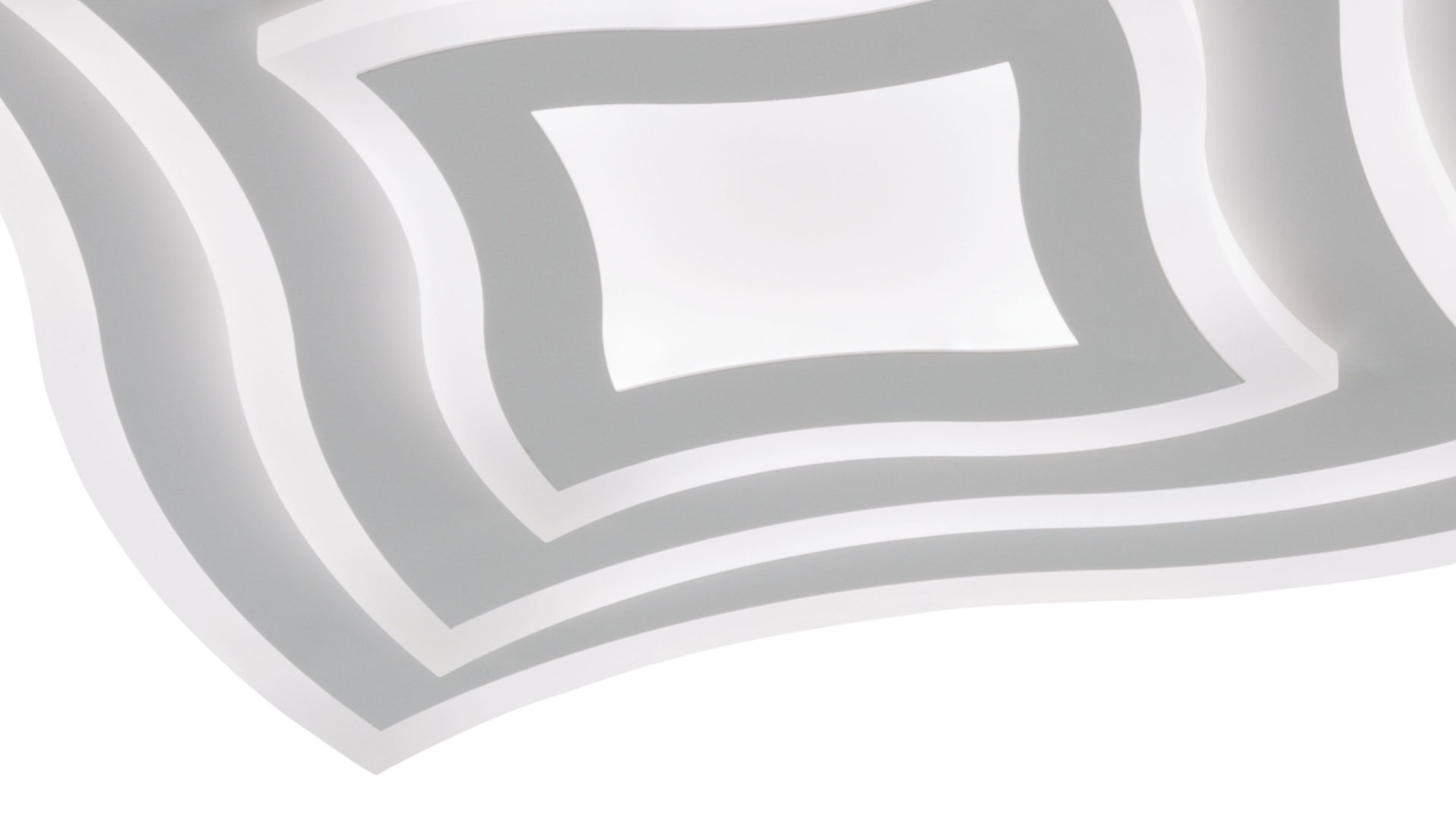 Deckenleuchte Fh fischer & honsel aus Metall in Weiß FH Deckenleuchte Gorden Weiß - ca. 43 x 43 cm