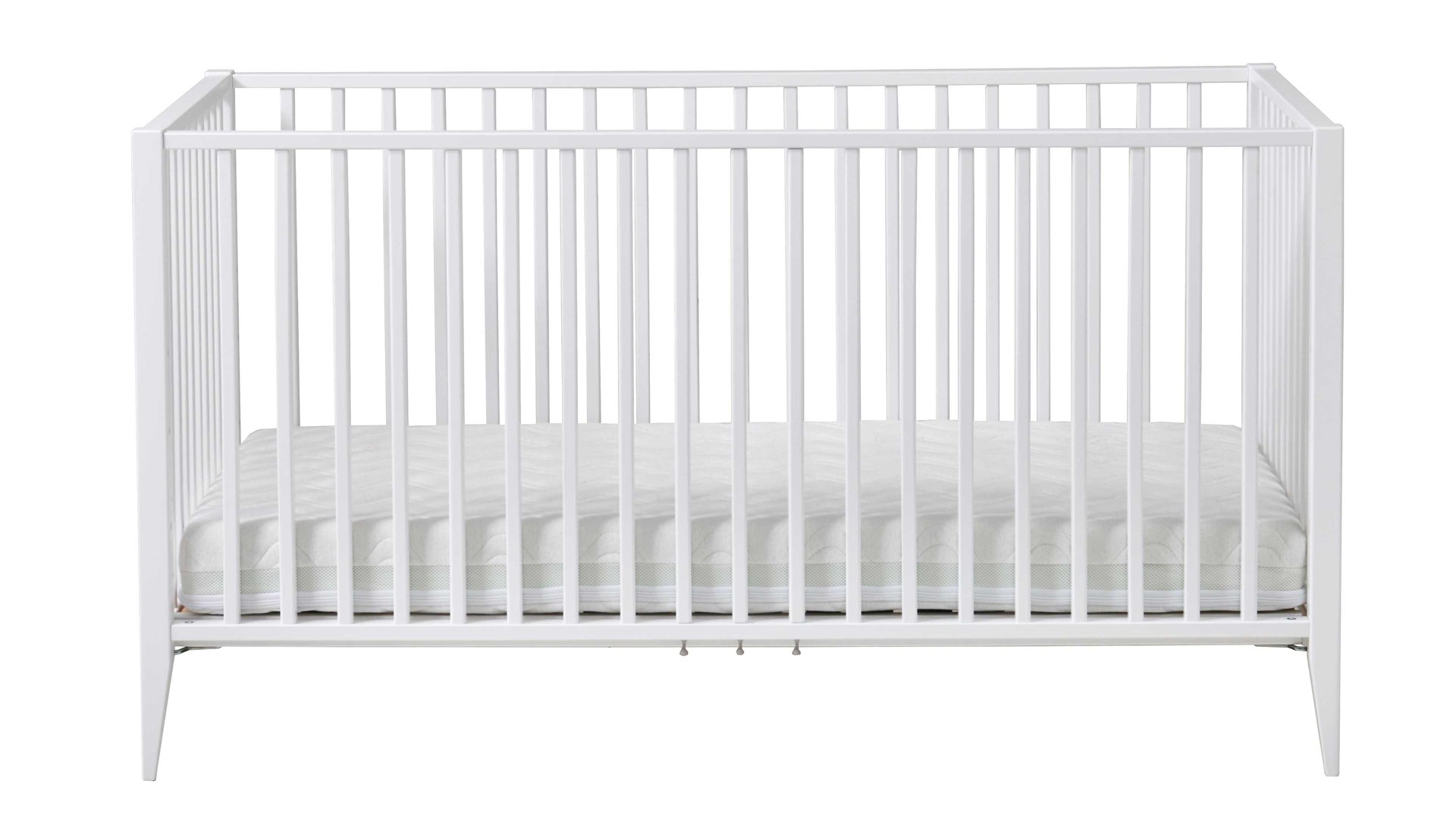 Babybett Paidi aus Holz in Weiß PAIDI Felie – Babybettgestell Kreideweiß - Liegefläche ca. 70 x 140 cm